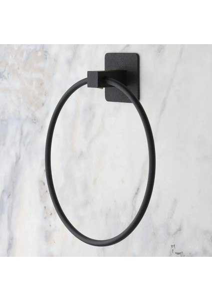Kendiliğinden Yapışkanlı Siyah Paslanmaz Metal Yuvarlak Havluluk fiyatları