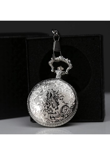 Özel Kutulu Dad (Baba) Tasarımlı Gümüş Köstekli Saat fiyatları