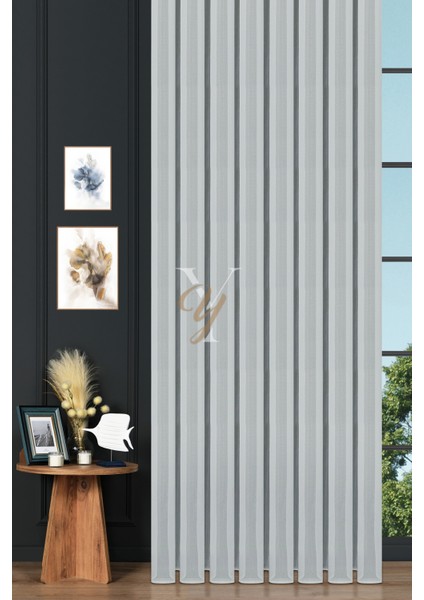 4612 Tül Perde V-01 Ekru fiyatları