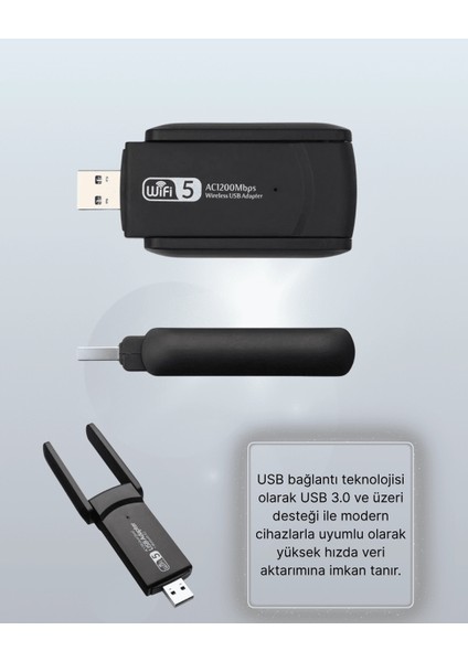 USB Wifi Adaptör – 1200 Mbps Hız indirimleri