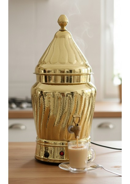 Sahlep Kazanı Sıcak Çikolata Makinesi 7,5 Litre Elektrikli Karıştırıcılı