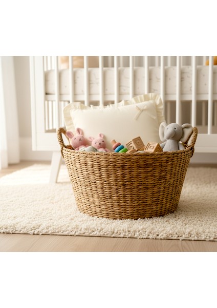 Lüks %100 Organik Pamuk, Fırfırlı, Bebek Yastık Kılıfı 35X45 cm fırsatları