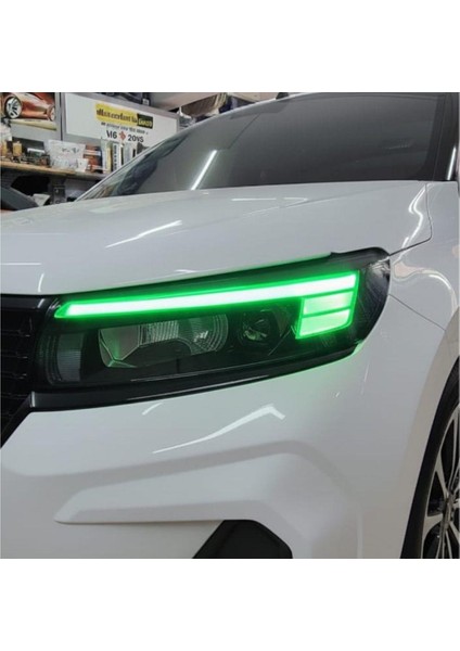 Opel Combo Gündüz Farı Sticker Seti Yeşil 2024-