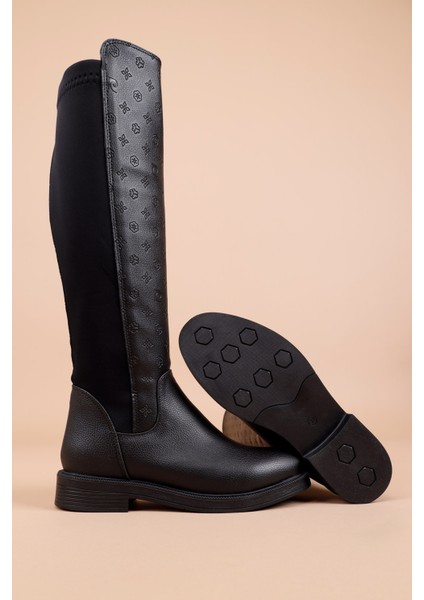 Kadın Siyah Zen Çizme