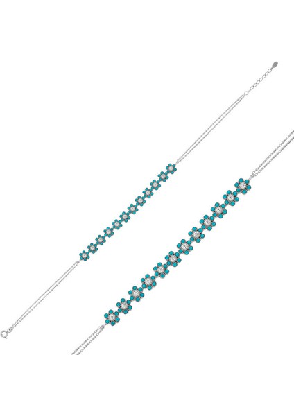 925 Ayar Gümüş Çiçek Bileklik BR0460602 (972972)