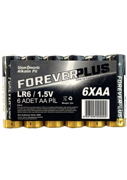 Aa Kalem Pil 6'lı 4 Adet