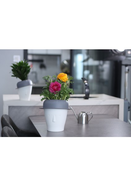 Dekoratif Mini Kendini Sulayan Akıllı Saksı (Küçük Boy)