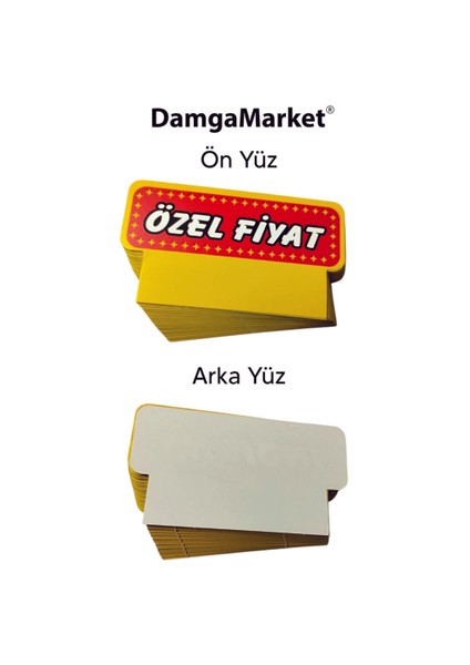 Market Raf Önü Özel Etiketi, Özel Etiketi, 9 cm x 5 Cm, Rafa Takılabilir, 100 Adet fırsatları