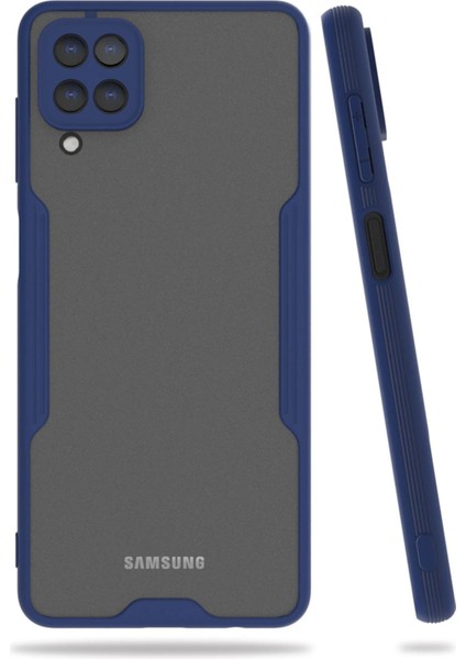 CPT83 Samsung Galaxy A22 Kılıf Platin Silikon - Lacivert