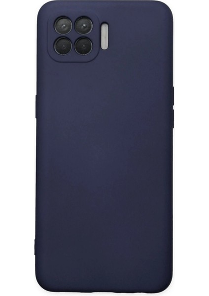 CPT83 Oppo Reno 4 Lite Kılıf Nano Içi Kadife Silikon - Lacivert