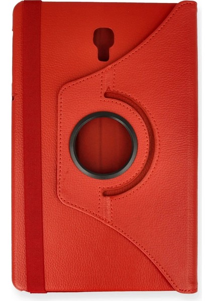 CPT83 Samsung Galaxy T590 Tab A 10.5 Kılıf 360 Tablet Deri Kılıf - Kırmızı fiyatları