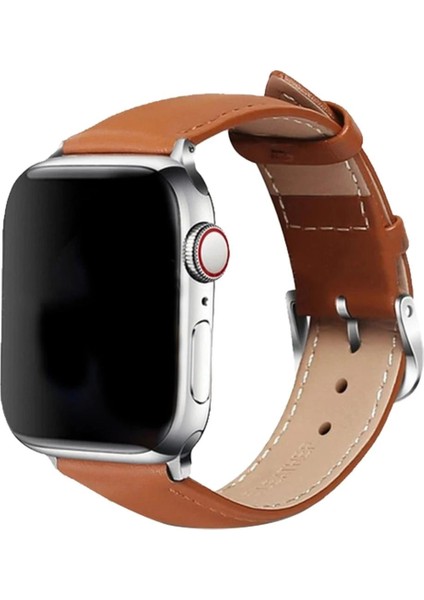 CPT83 Apple Watch 42MM NL26 Deri Kordon - Taba