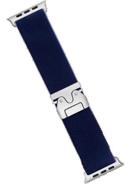 CPT83 Apple Watch 42MM Forest Kumaş Kordon - Lacivert