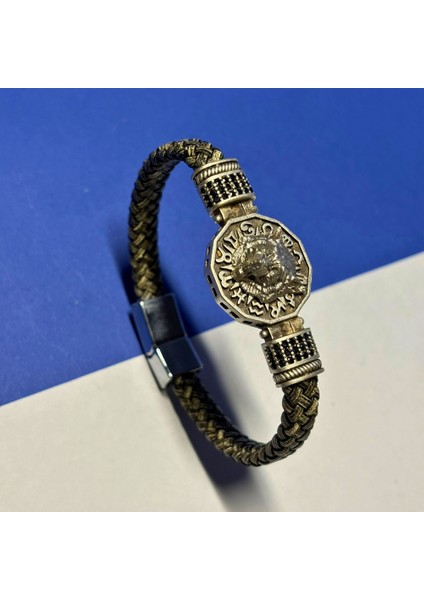 El Işçiliği ile Üretilmiş Hakiki Deri Erkek Bileklik