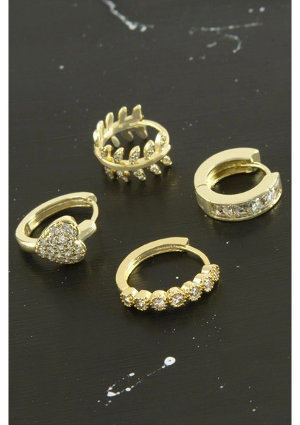 Tragus Zirkon Taşlı Halka Piercing 1 Adet