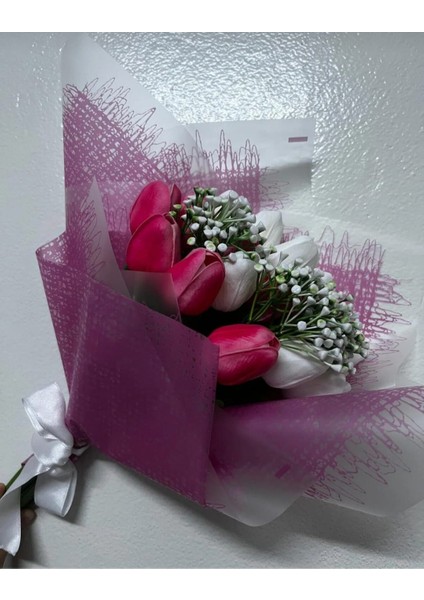 Sevgiliye ve Arkadaşa Hediye, Pembe Lale Buketi, Islak Solmayan Lale modelleri