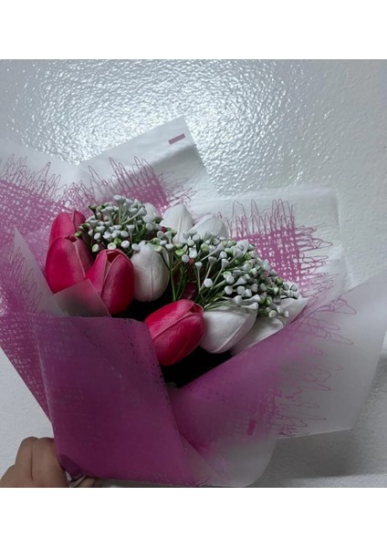 Sevgiliye ve Arkadaşa Hediye, Pembe Lale Buketi, Islak Solmayan Lale fırsatları