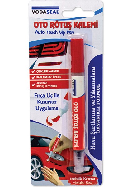 Kırmızı Oto Rötuş Kalemi (4 Adet)