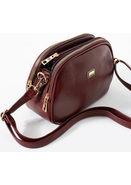 Suni Deri Orta Boy Omuz Askılı Kadın Çantası