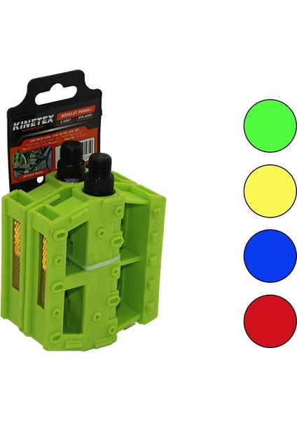 2pcs Büyük=9.8x8.4cm Bisiklet Pedalı Yan Reflektörlü (5224)