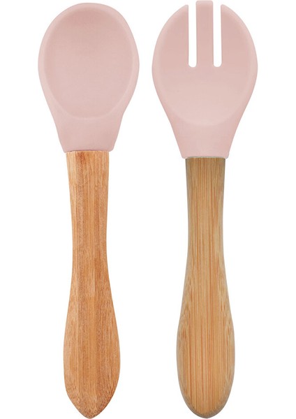Mama Kaşığı + Çatal Pinky Pink (3 Adet)