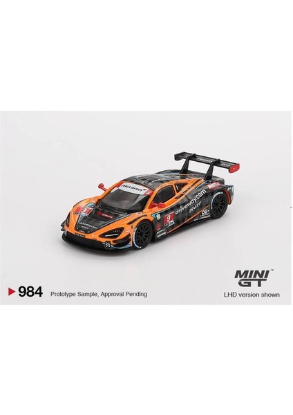 984 Mclaren 720S Gt3 Evo Pfaff Motorsports 2024 Imsa Daytona 1/64 Model Araba