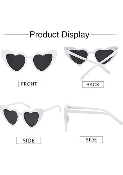 Beyaz Renk Kalp Şekilli Parti Gözlüğü fiyatları