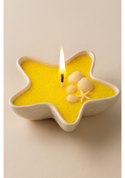 Kendi Mumunu Tasarla - Deniz Kabuklu Yıldız Mum Yapım Seti | Sarı fiyatları