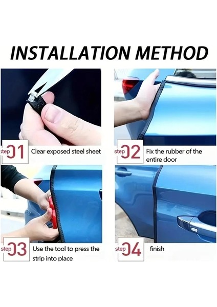 5 Metrelik Araba Kapı Kenar Koruma Şeridi Rulosu modelleri