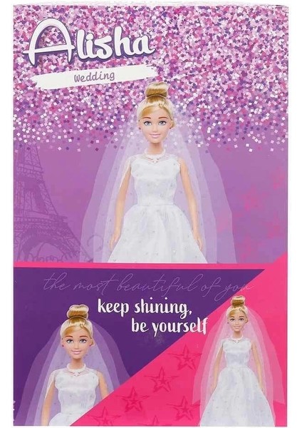 3381 Sun-Rst-Sıs-Gelinlikli Manken Bebek Alisha 29 cm - Sunman fırsatları