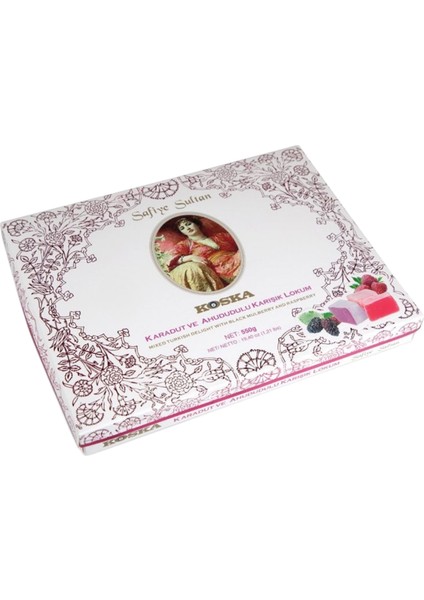 Karadut ve Ahududulu Karışık Lokum 550 gr