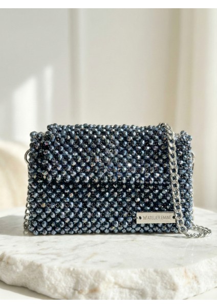 Moonstone Charcoal Creme – Özel Üretim Kristal Çanta modelleri