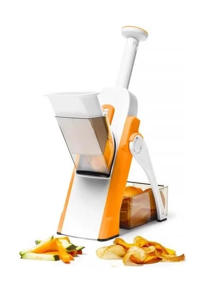 Çok Amaçlı Basmalı Sebze Dilimleyici Doğrayıcı Mandolin Brava Spring Slicer Kitchenmate fırsatları