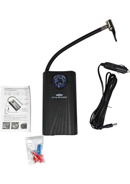 Kablolu Lastik Şişirme Cihazı Elektrikli Lastik Pompası 120W Kablolu Versiyon - SCK619-1 - Siyah fırsatları