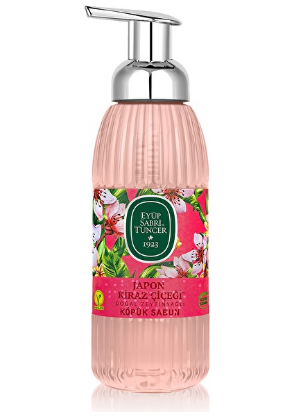Japon Kiraz Çiçeği Doğal Zeytinyağlı Köpük Sabun 500 ml (2 Adet)