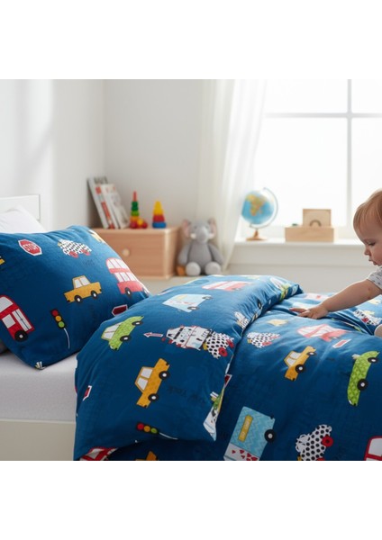 Mavi Paula Junior Nevresim Seti Tek Kişilik