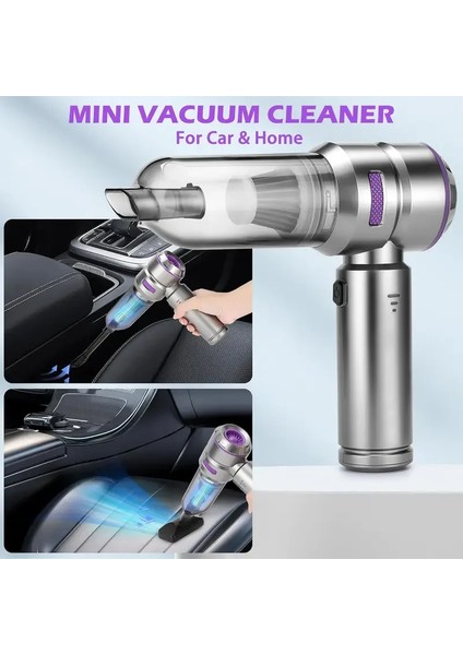 Araç Süpürgesi Kablosuz El Süpürgesi – 16000 Pa Fırçasız Motor