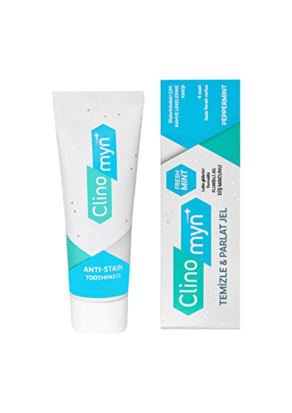 Clinomyn Diş Macunu Jel 75 ml (4 Adet)