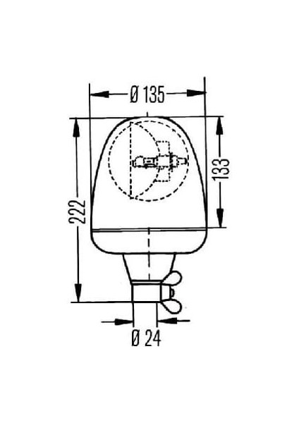 24V Döner Lamba Boru Tip (Sarsıntıya Dayanıklı) - Hella 2RL006846011 fiyatları