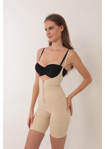 Ten Ip Askılı Ağ Kısmı Açık Fermuarlı Tam Boy Kadın Korse fırsatları