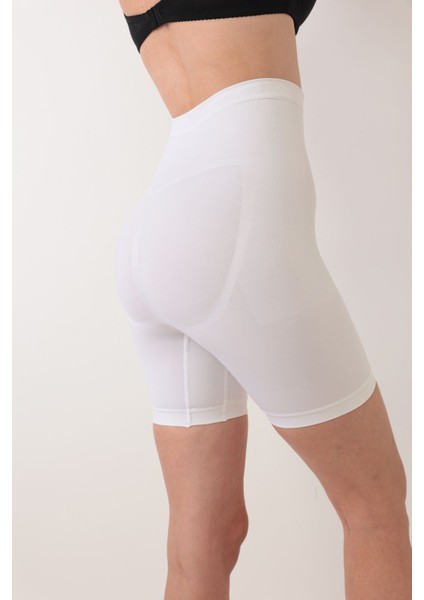 Beyaz Kadın Kalça Kaldırıcı Dikişsiz Korse modelleri