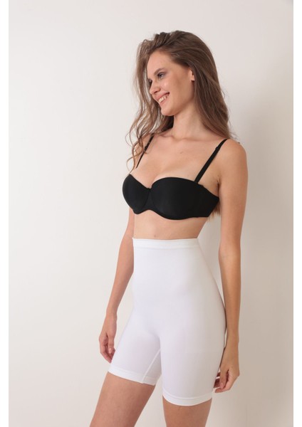 Beyaz Kadın Kalça Kaldırıcı Dikişsiz Korse fırsatları