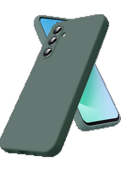 CPT05 Samsung Galaxy A17 5g Nano Içi Kadife Silikon - Koyu Yeşil