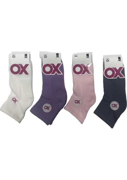 Ox Havlu 12'li Kokulu Renkli Çorap