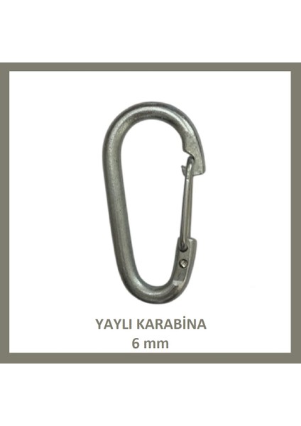 Karabina, Yaylı, 6 Mm, Askı, Çengel, Kanca, Anahtarlık (4 Adet) fiyatları