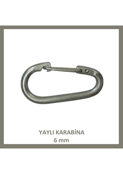 Karabina, Yaylı, 6 Mm, Askı, Çengel, Kanca, Anahtarlık (4 Adet) modelleri