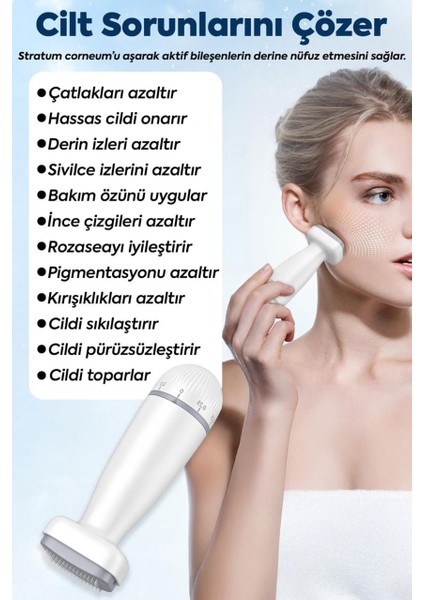 120 Titanyum Iğneli Ayarlanabilir Iğne Ölçülü (0.25-2.0mm) Dermastamp Derma Stamp Dermaroller Roller modelleri