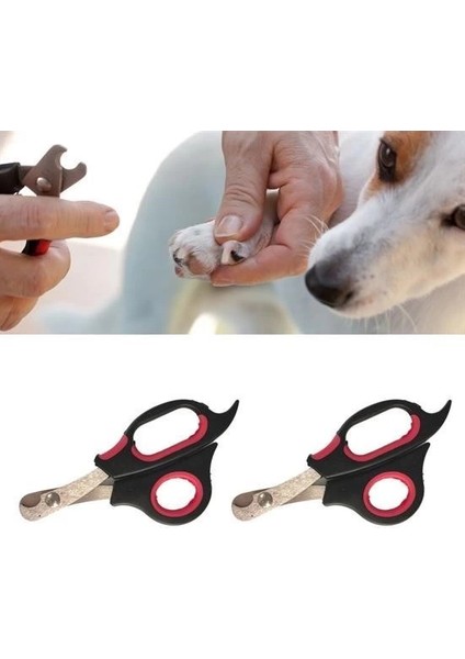 Büyük Irk Köpek Kedi Çelik Uçlu Evcil Hayvan Tırnak Makası Pati Bakım Aleti Ergonomik Kaymaz