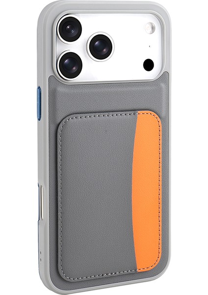 iPhone 17 Pro Kılıf Kartlıklı X-Kart Silikon Kapak