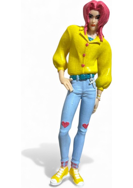 Hd Kpop Saja Tarzı – El Boyama 3D Koleksiyon Figürü | Demon Hunters Esintili, Fanart Tasarım